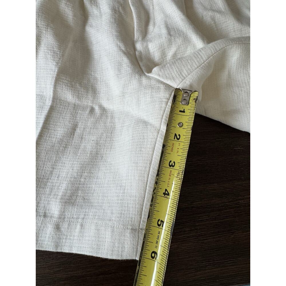 Anine Bing Carrie Pleated Linen Shorts Womens XS Off-White NWT - Picture 10 of 13